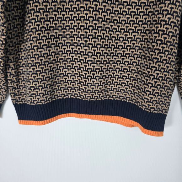 The Upside Castilla Clementine Sweater Mock Neck Geometric Pattern Multicolor S - Picture 6 of 8